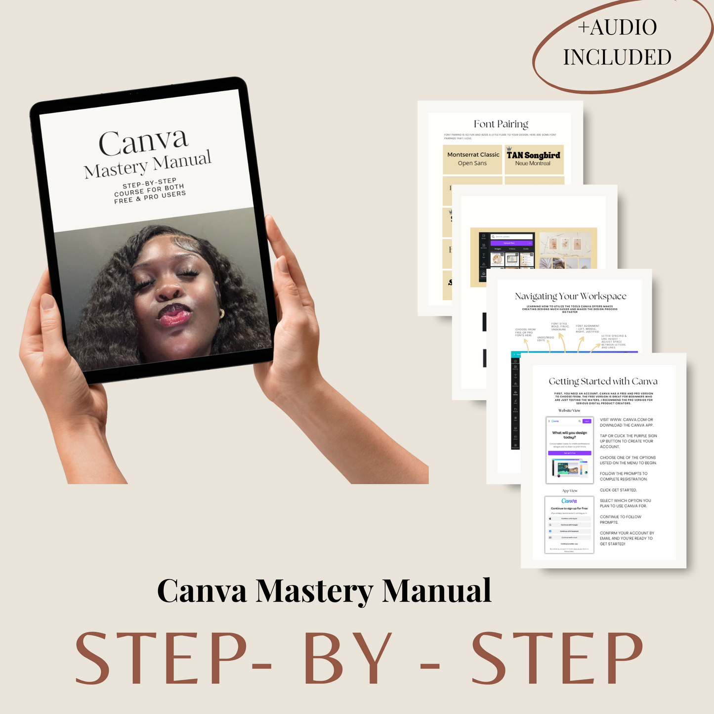 Canva Mastery Manual Step - By - Step +Audio Included